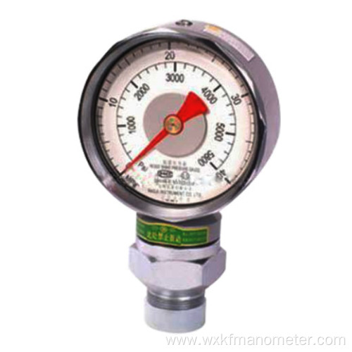 big head shockproof pressure meter gauge